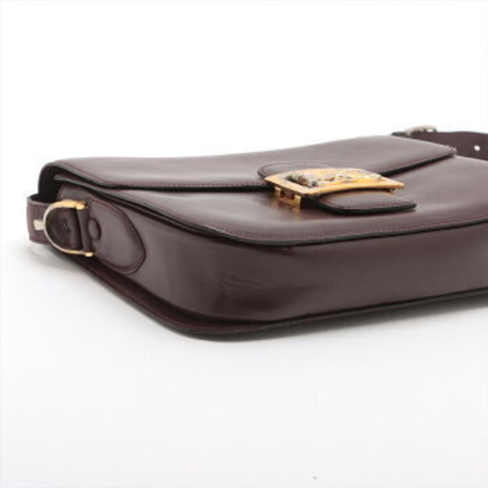 Celine carriage hardware Burgundy Red leather shoulder bag crossbody - Picture 4 of 13